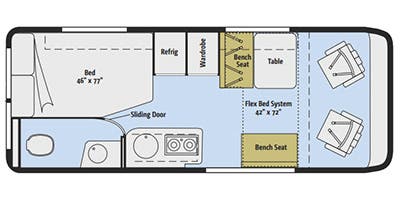 2024 WINNEBAGO TRAVATO 59G, , floor-plans-day image number 0